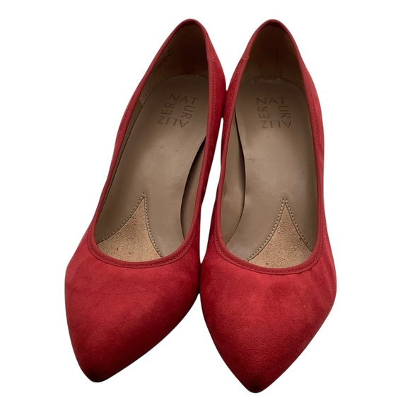 Naturalizer Red Suede Heels 8.5 - Picture 1 of 8